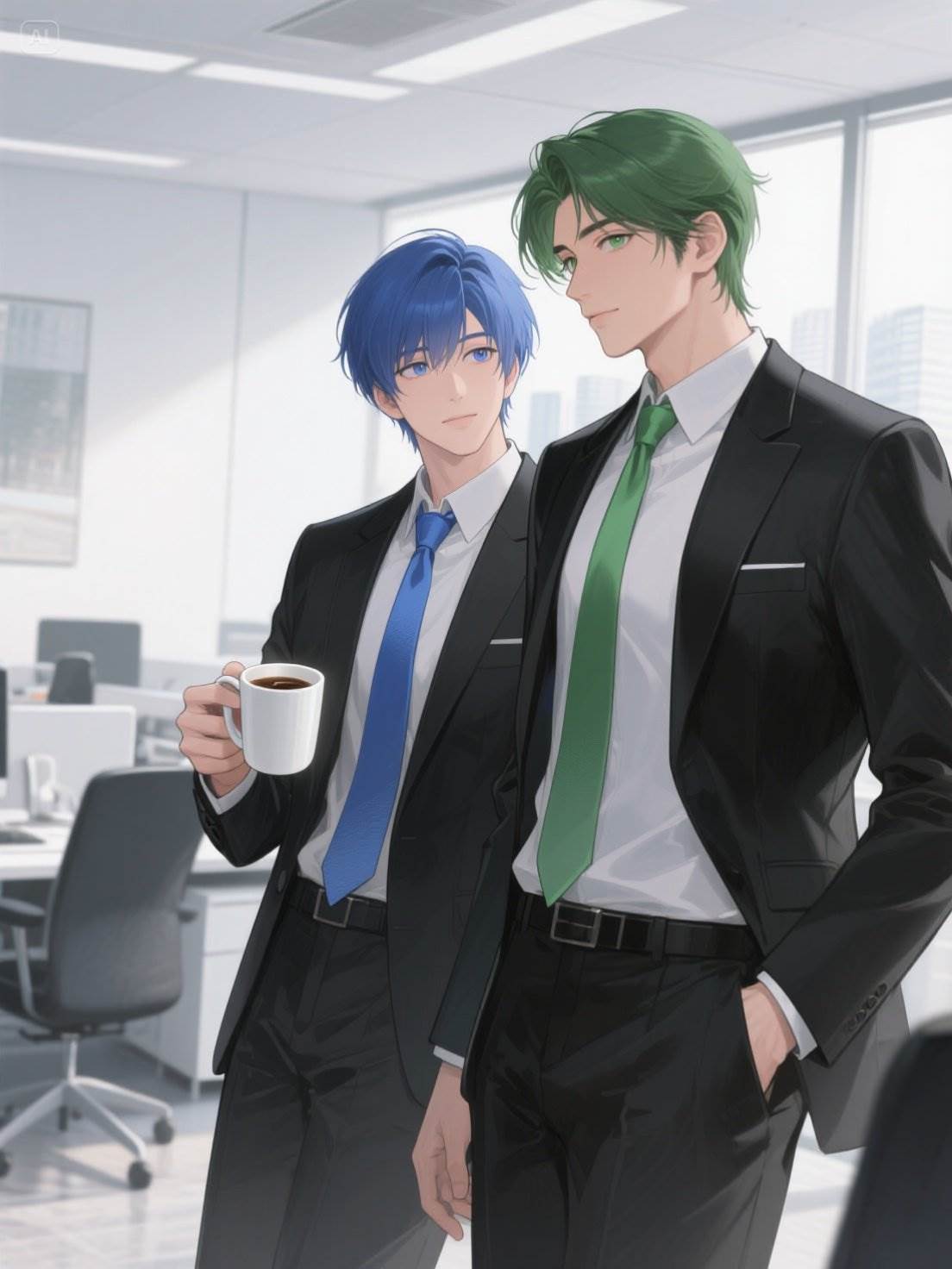 總裁，干了這碗綠茶！