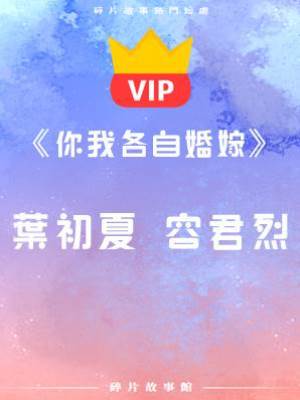 《你我各自婚嫁》葉初夏    容君烈