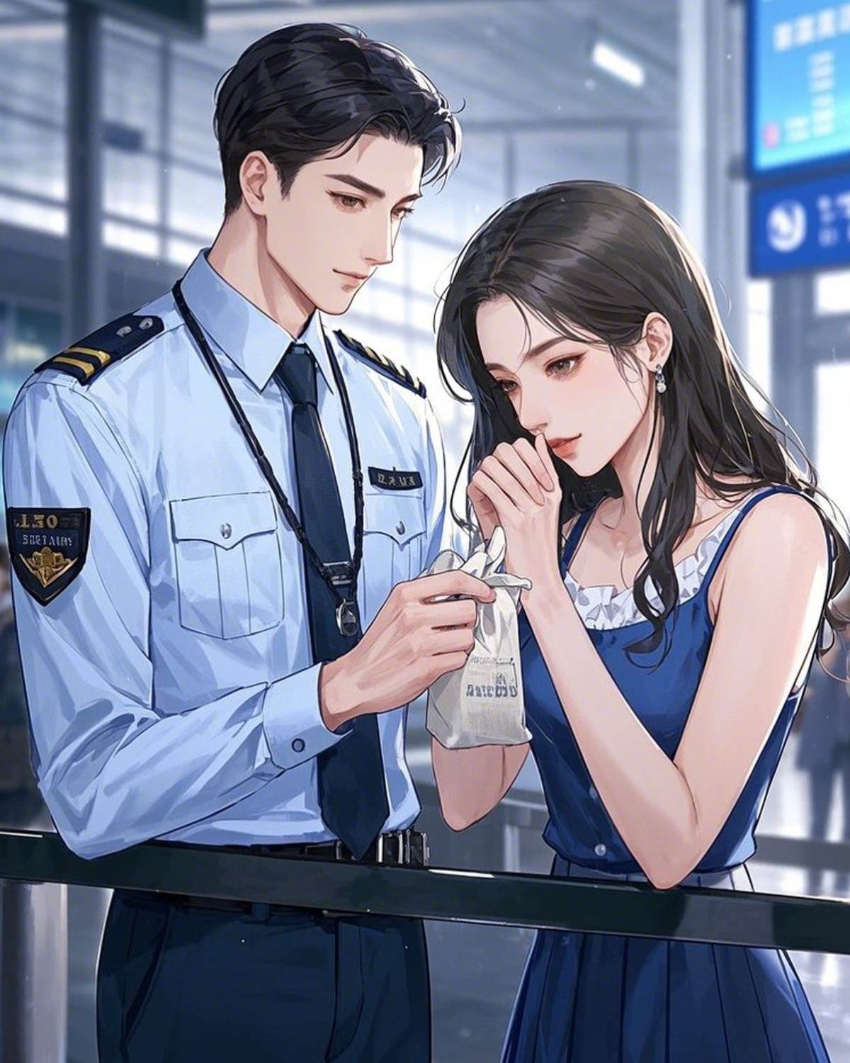 在安檢口社死后