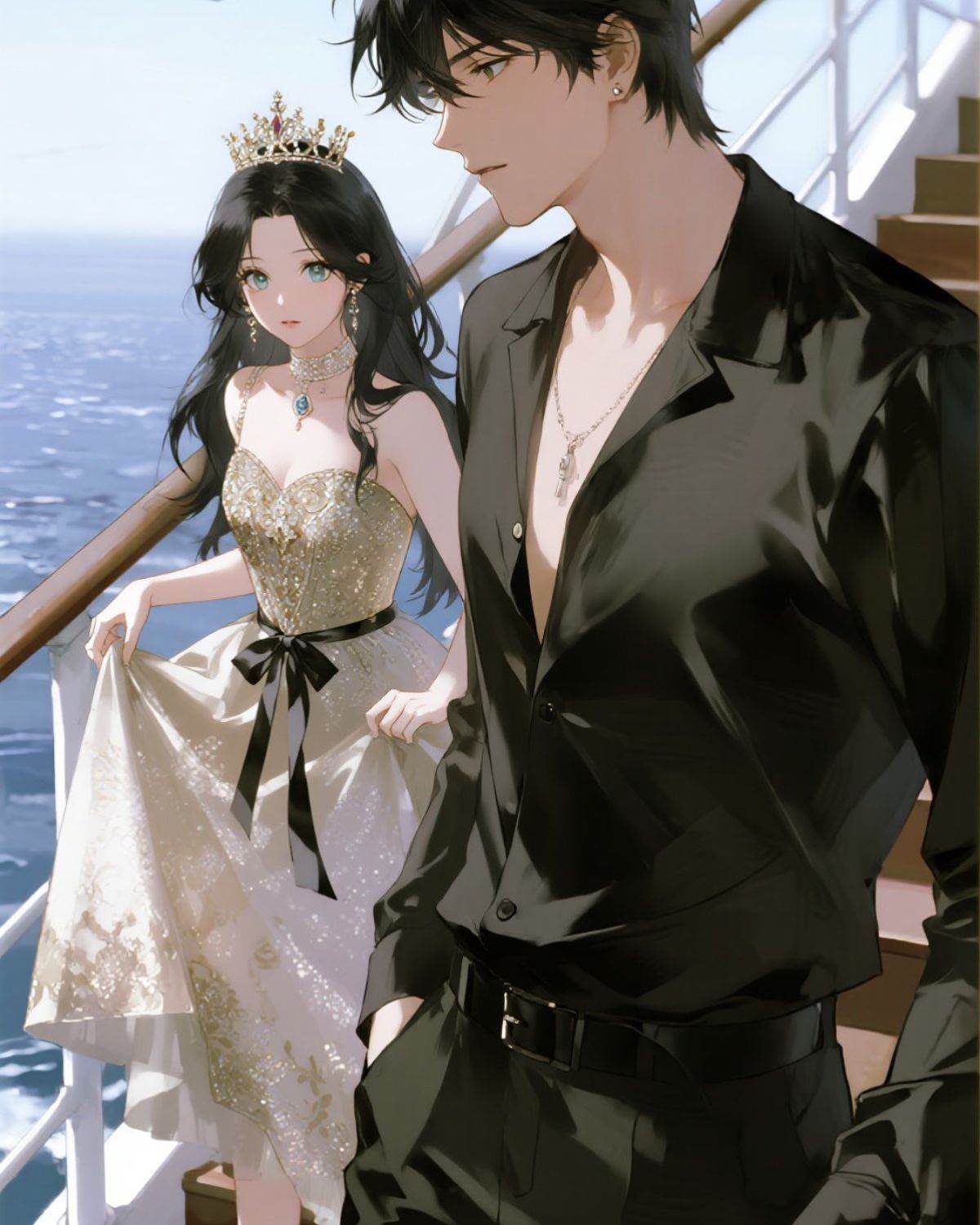 乖，坐小叔叔腿上親