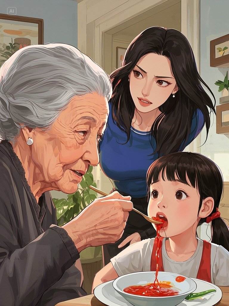 惡婆婆用火雞面給我3歲女兒排痰