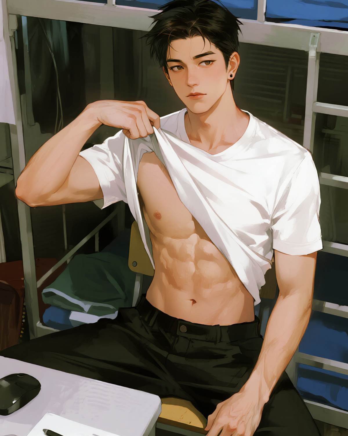 直男胸部二次發育后決定造福兄弟