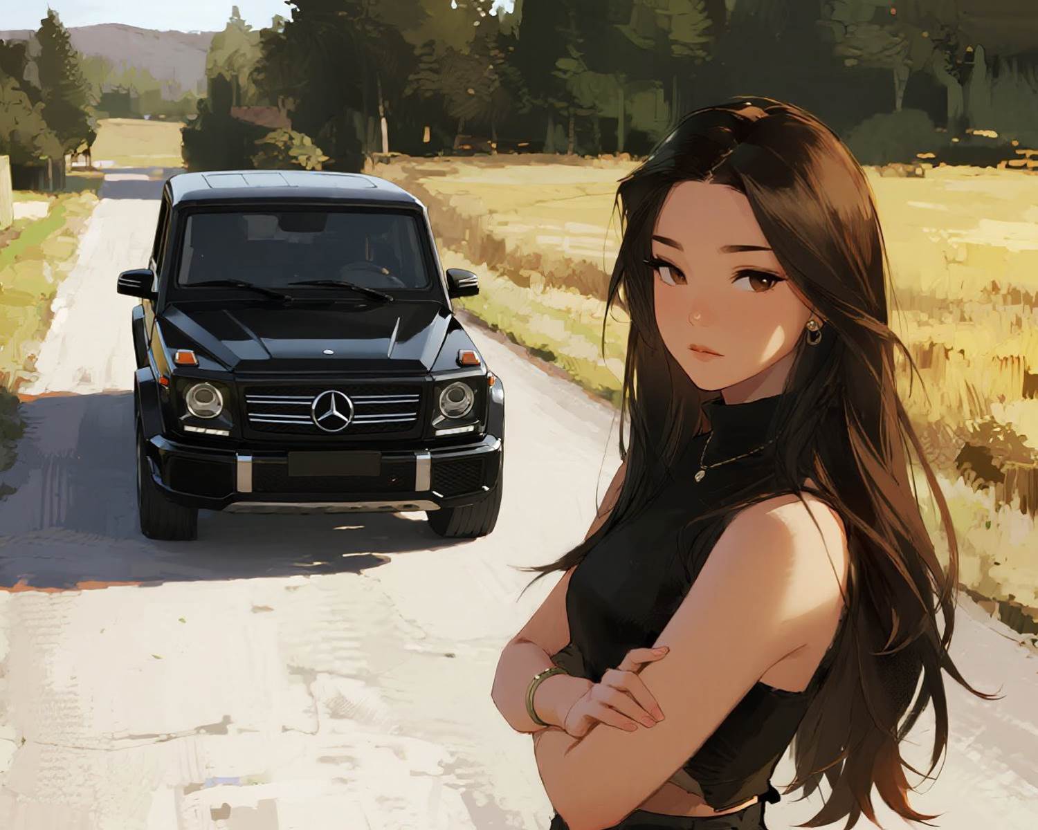 道路會車時，竟然被開盒全家