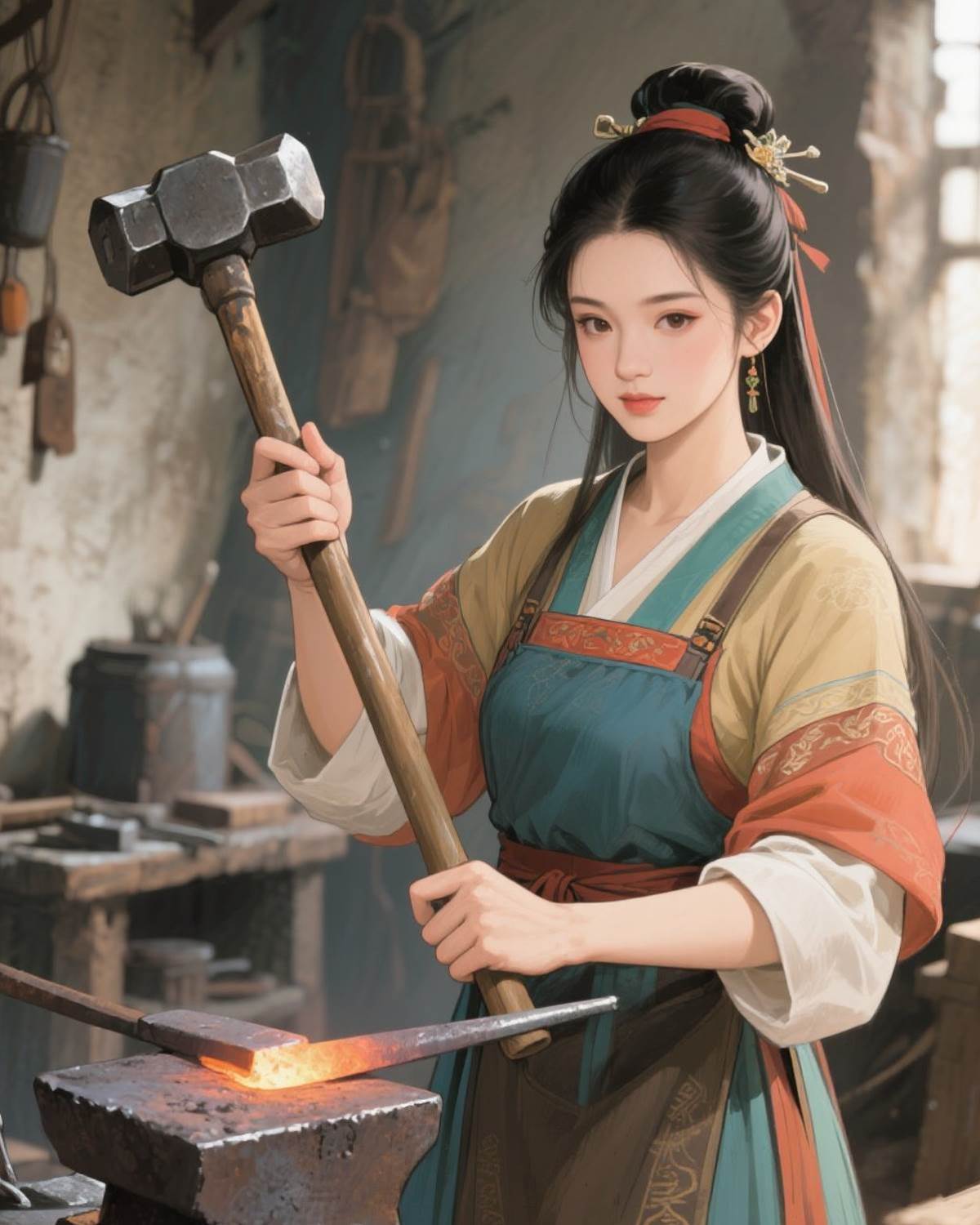 我以鐵錘破霄云