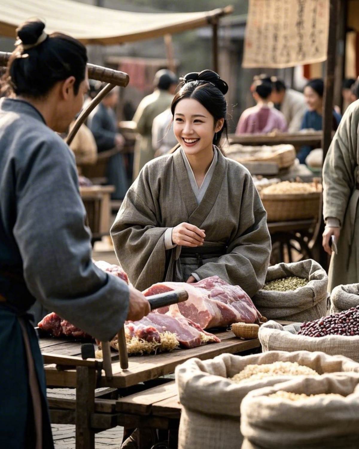 逃荒前囤糧買肉，亂世生活美滋滋