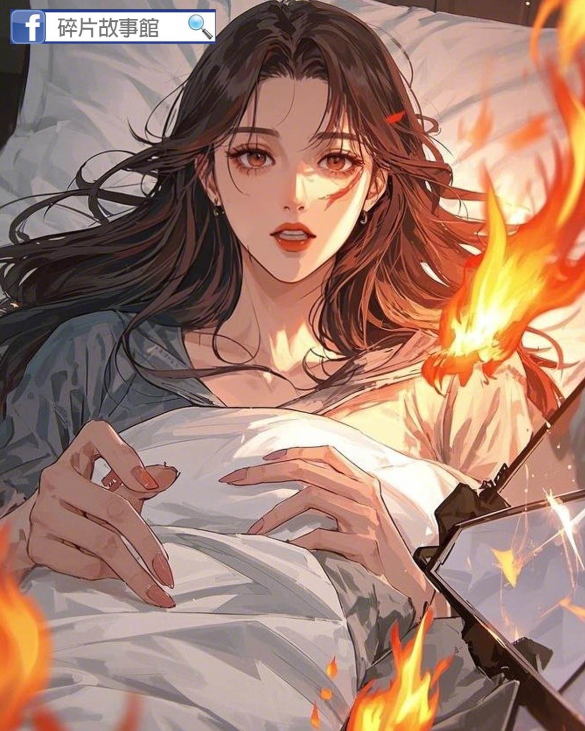 灰熾里的知更鳥