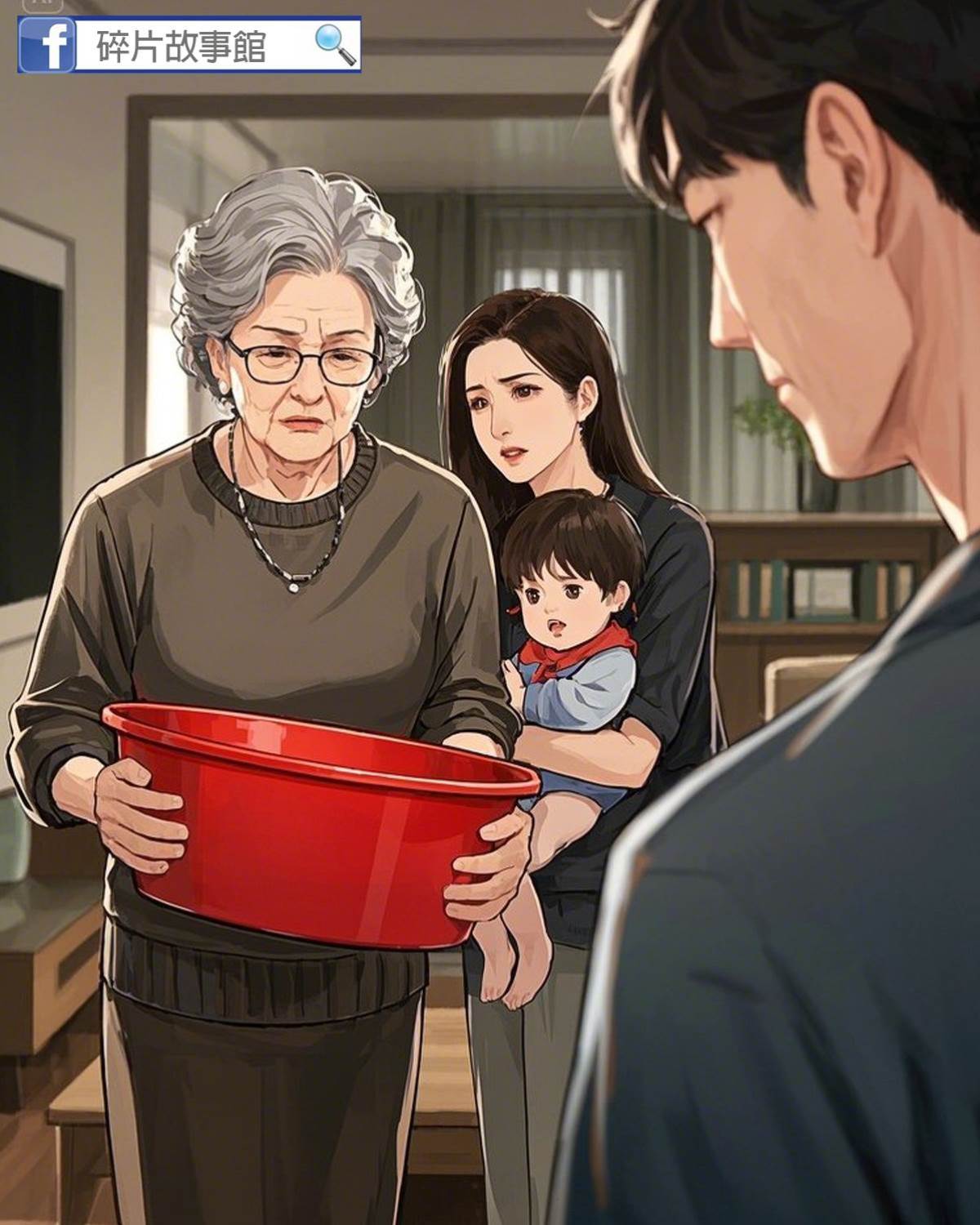 婆婆非要再買個大紅澡盆