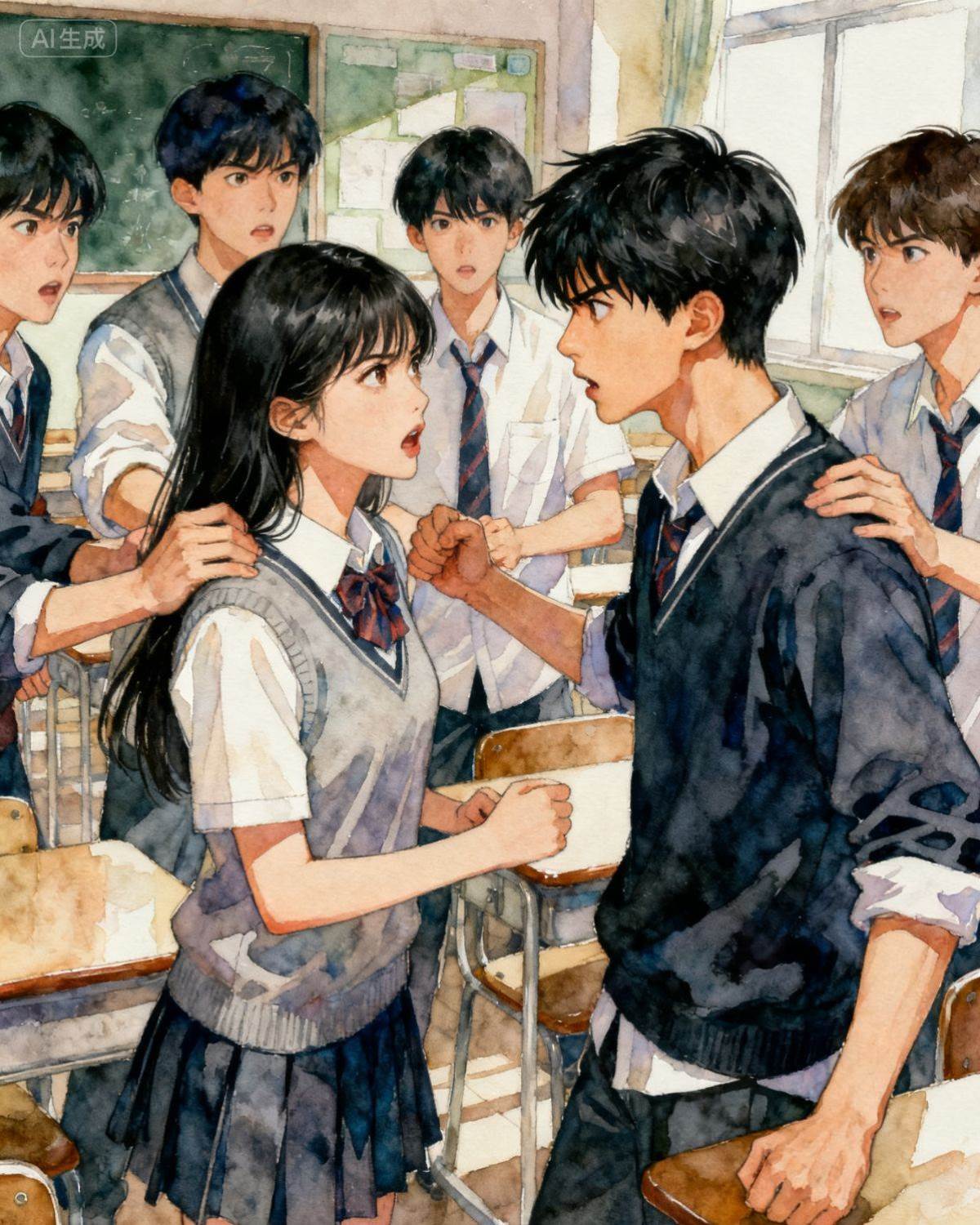 班上的男生紿我取綽號