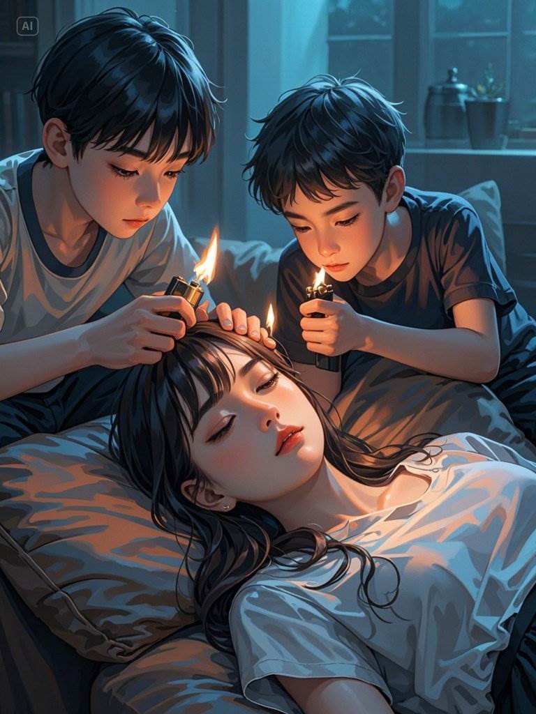 小姨把熊孩子放在我家過年