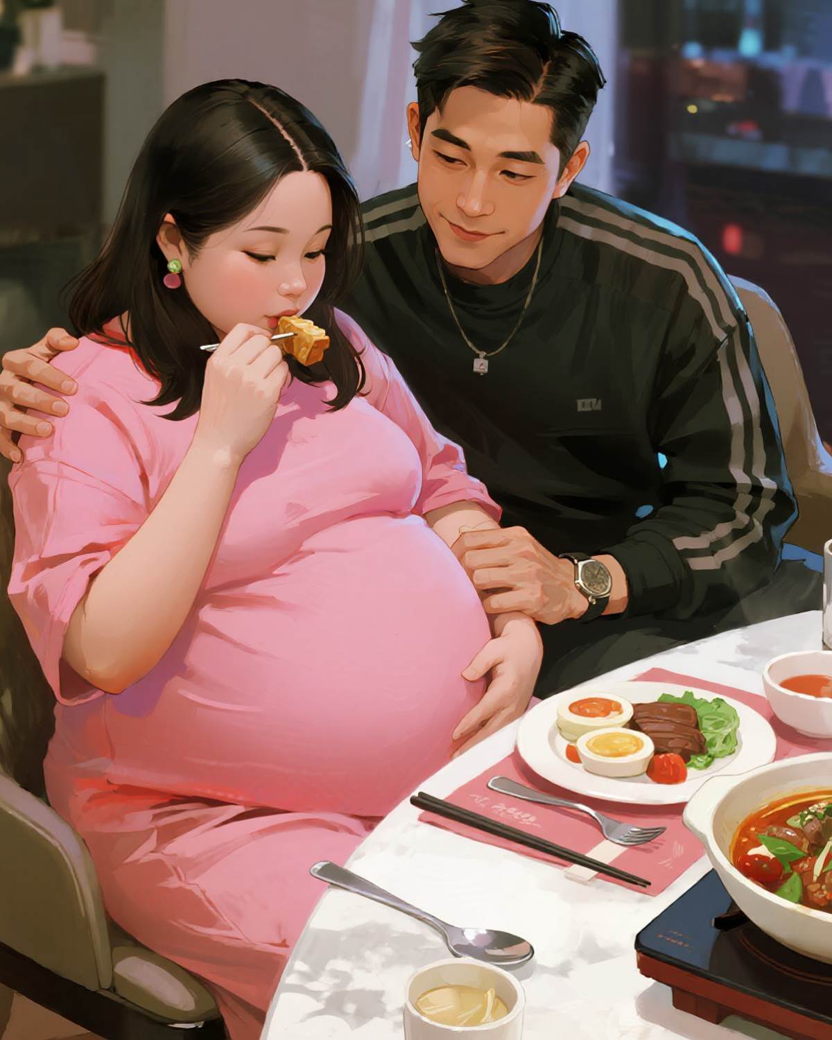 我把懷孕老婆喂到了181斤