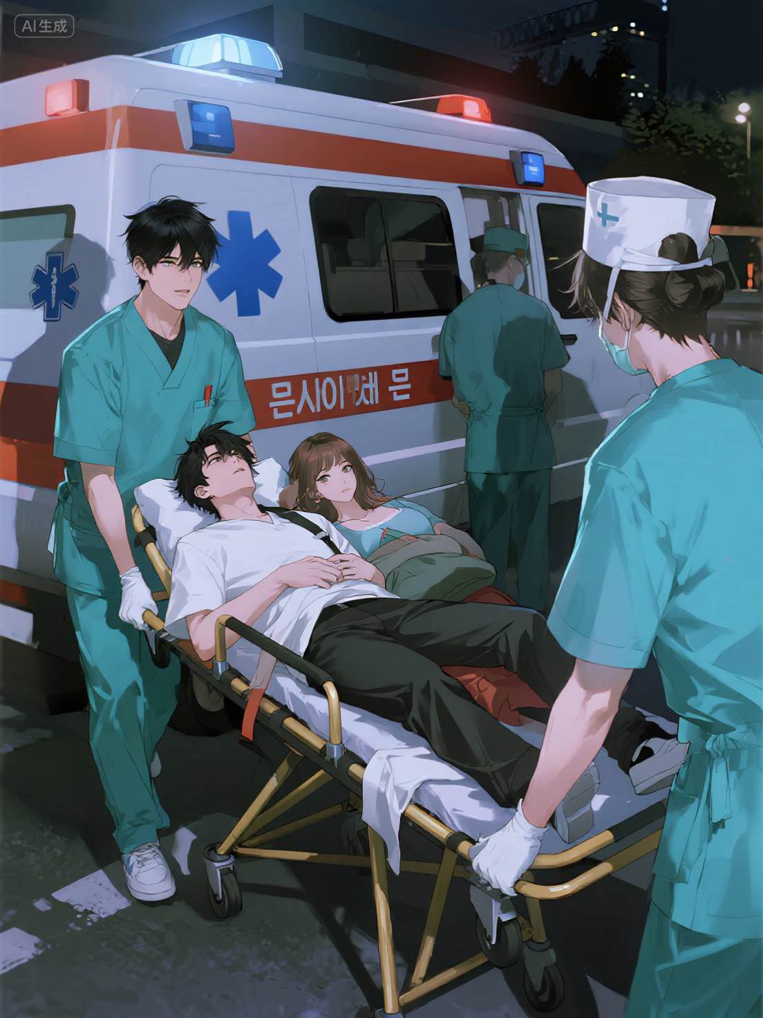 深夜，將丈夫和閨蜜一起送去急診
