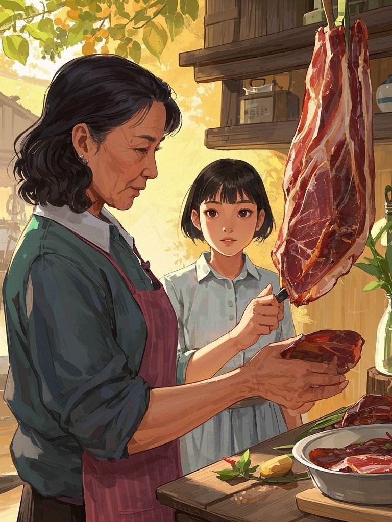 一鍋陳年臘肉，送走全家