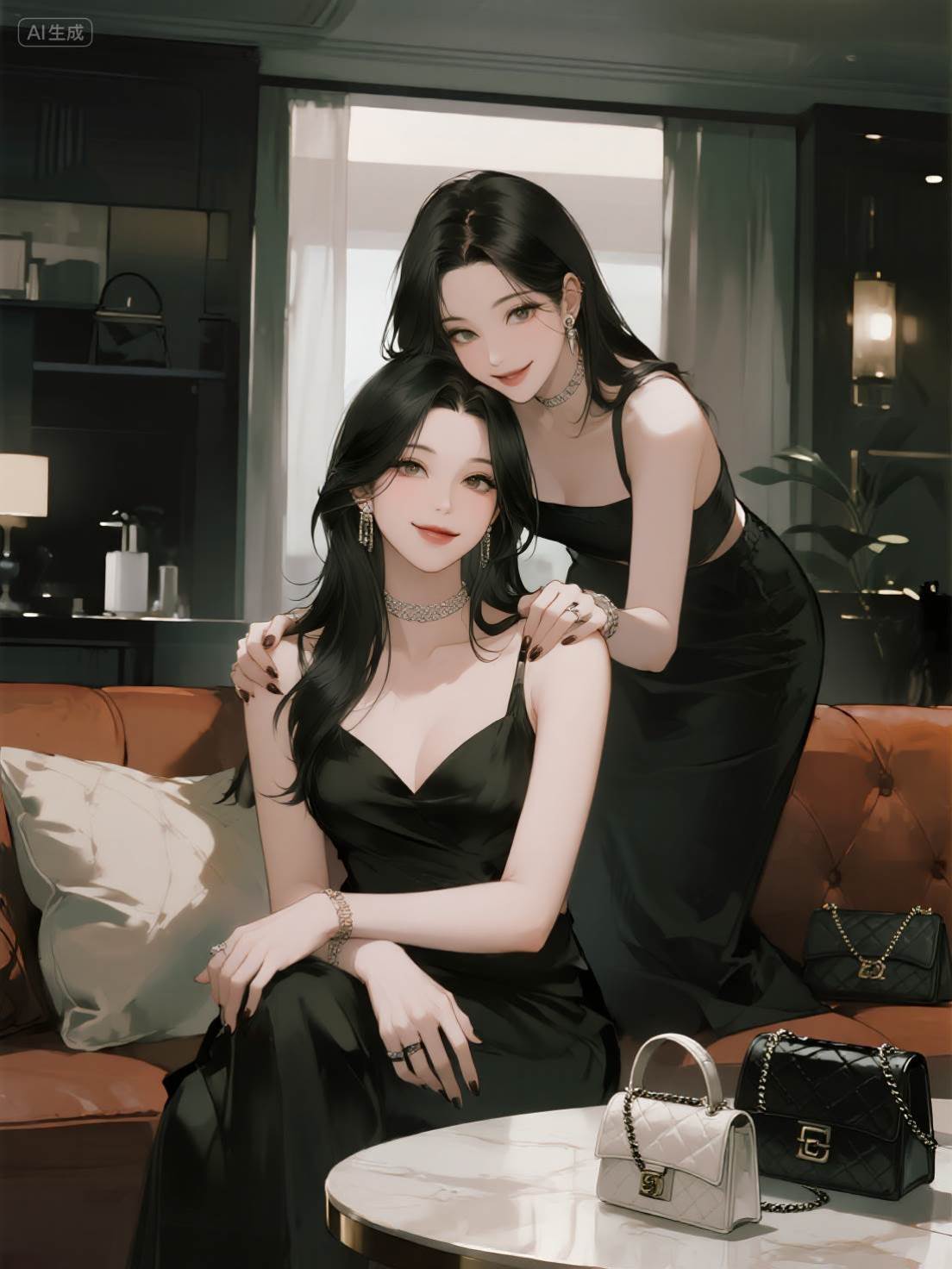 抱上富婆的大腿后