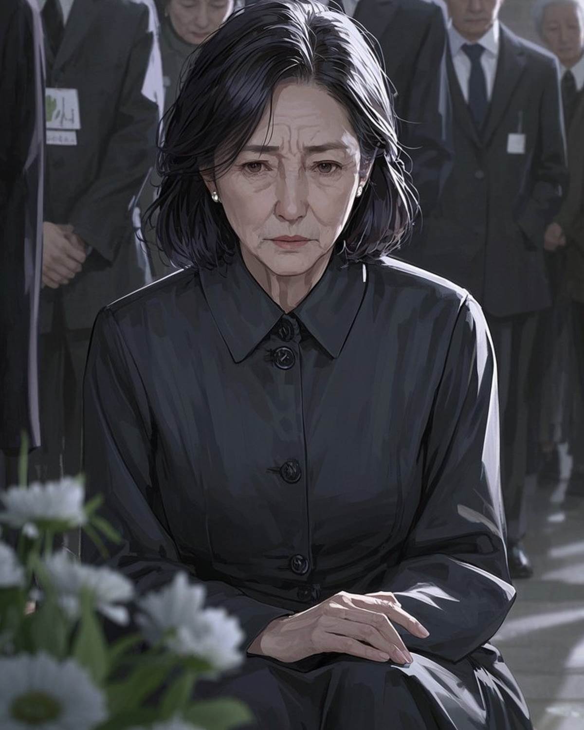 我媽在葬禮上挨打了