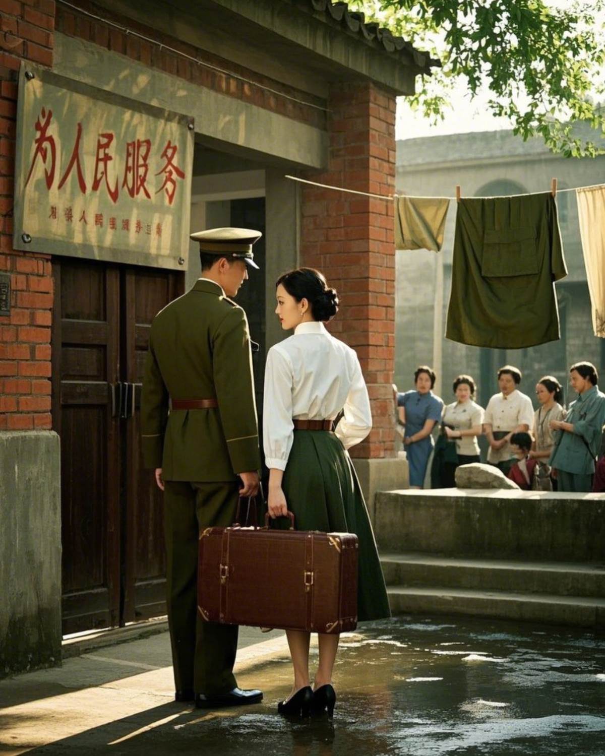 隨軍住大院：首長家來了個大美人