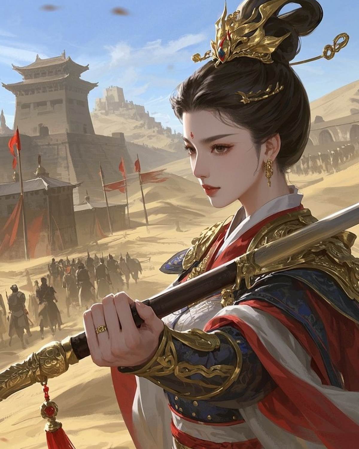 紅纓槍與金步搖