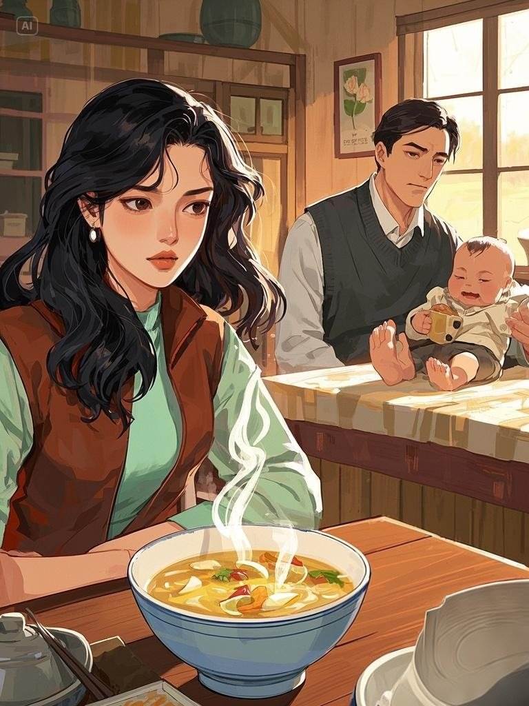 80年代，我和弟妹同時坐月子