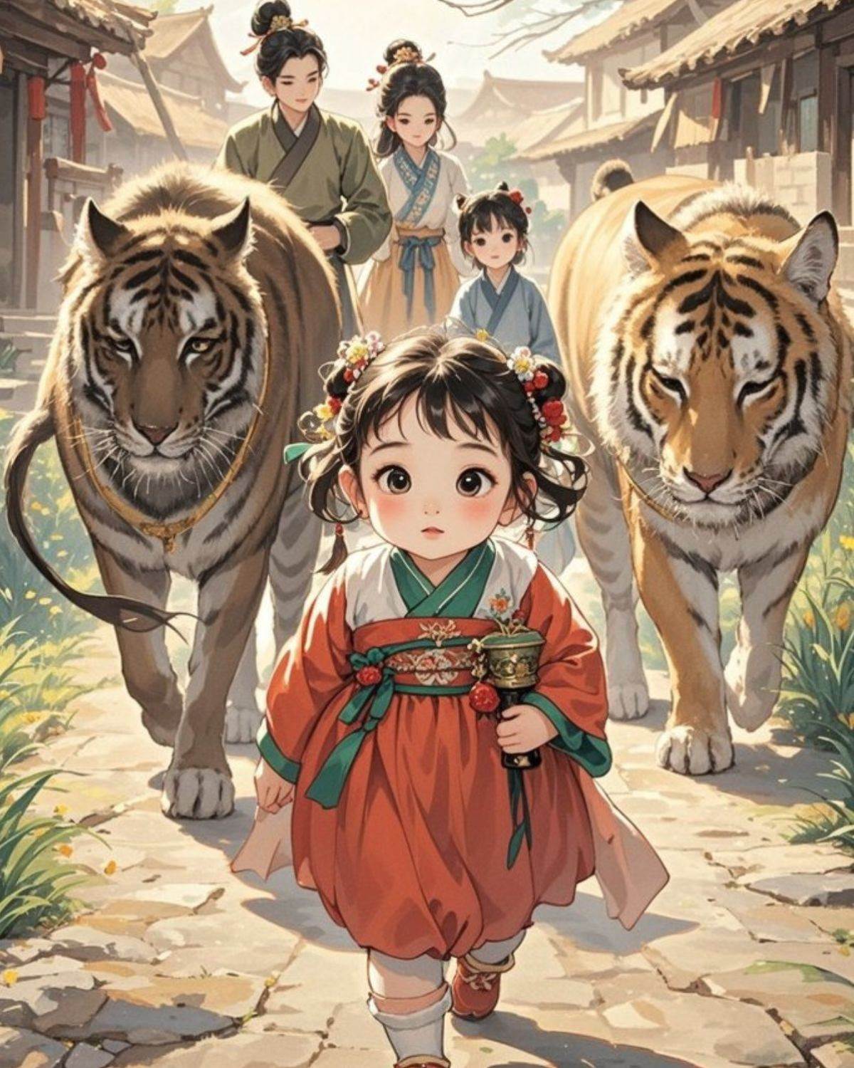 饑荒年，萬獸拜，團寵龍神三歲半！