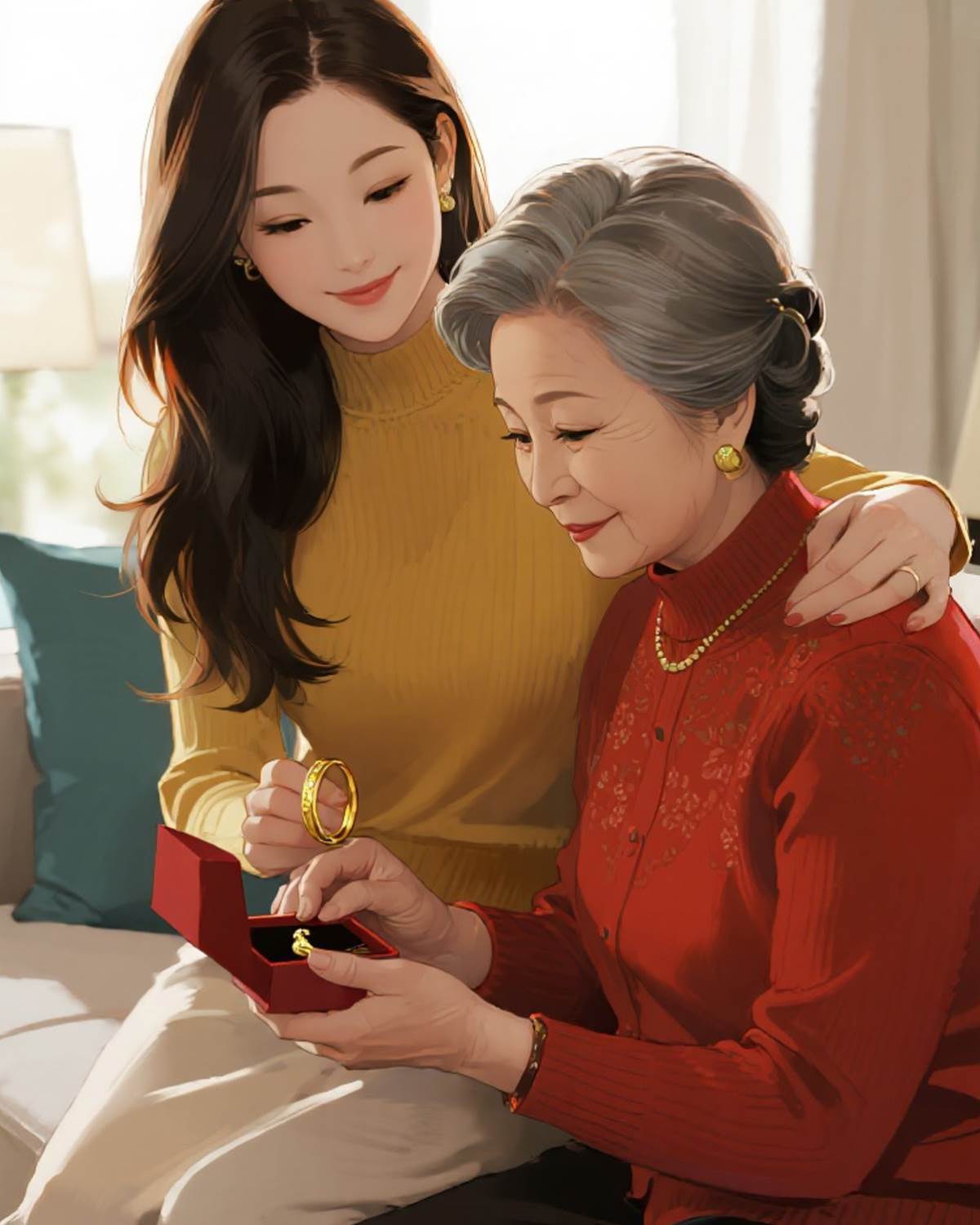 送媽媽金手鐲后，保姆破防了