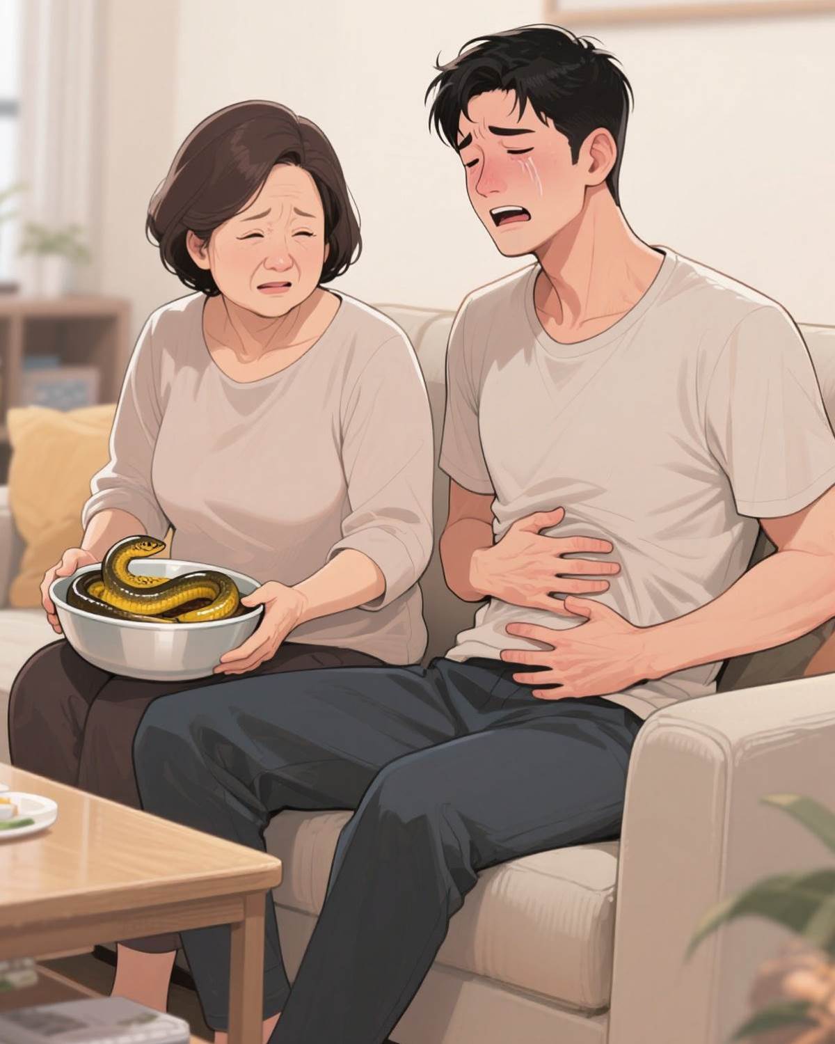 用黃鱔給弟弟治病后