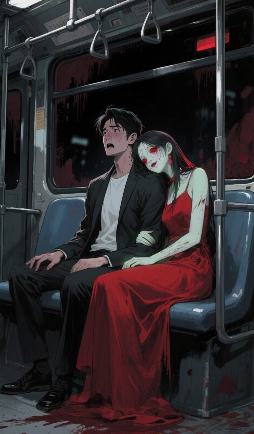 末班車上的血色鬼臉