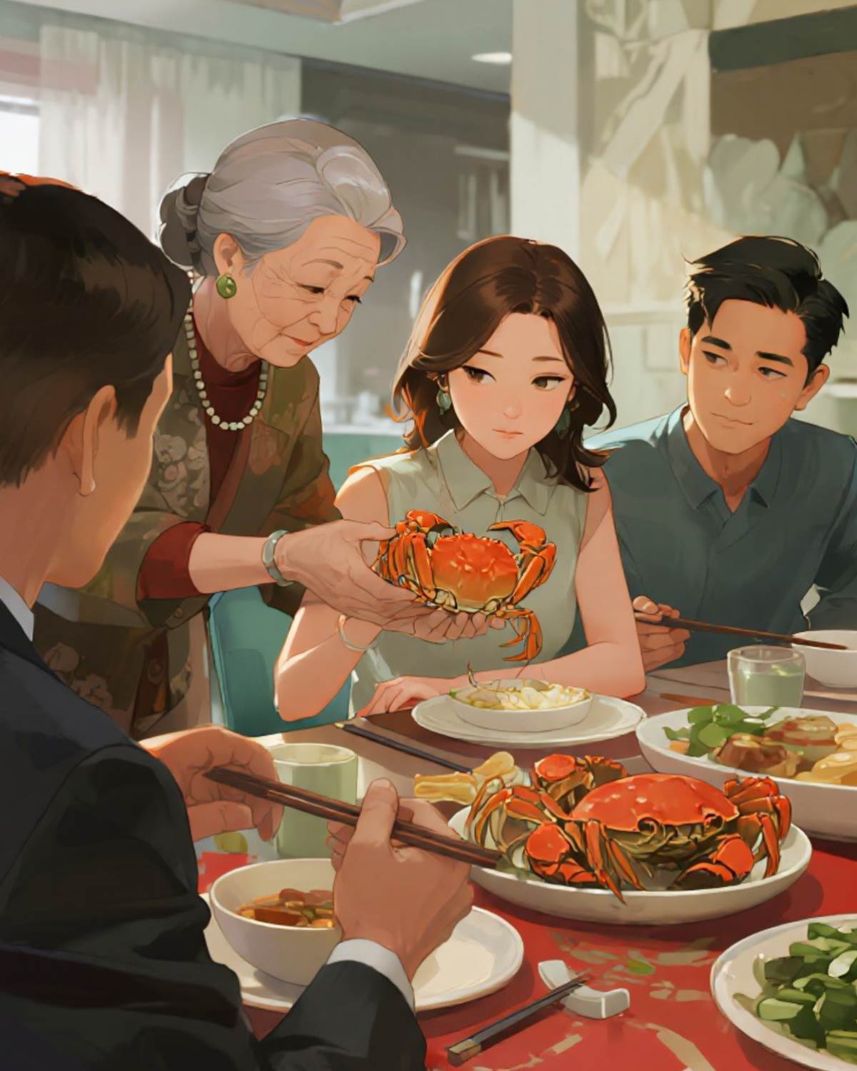 中秋蟹宴鑒人心