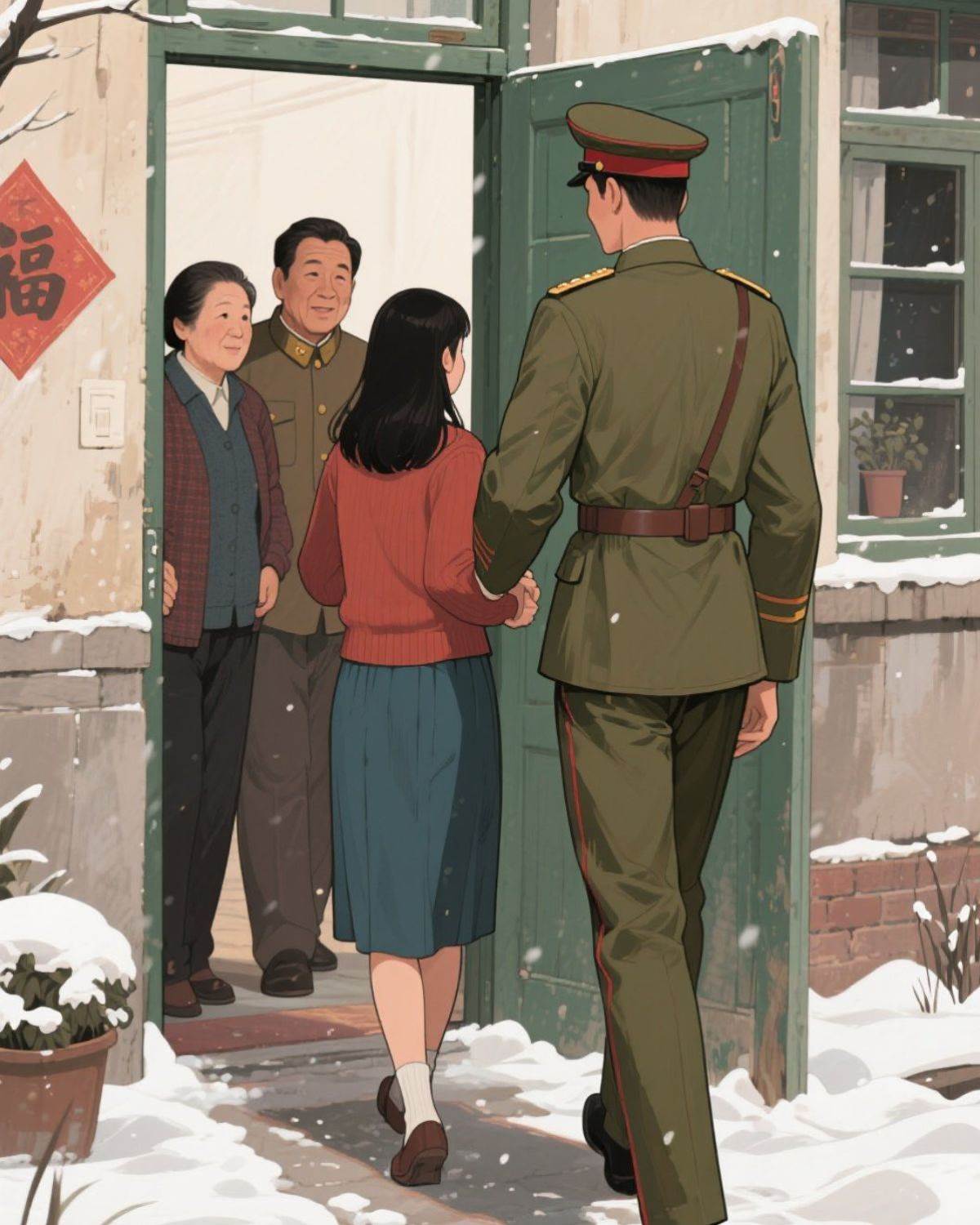 糙漢老公安心當兵，我帶全村致富發家