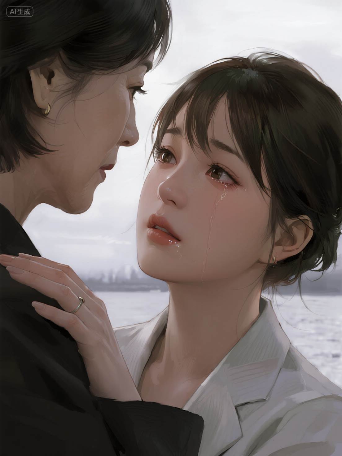 我被家暴毒打，女兒不讓我離婚