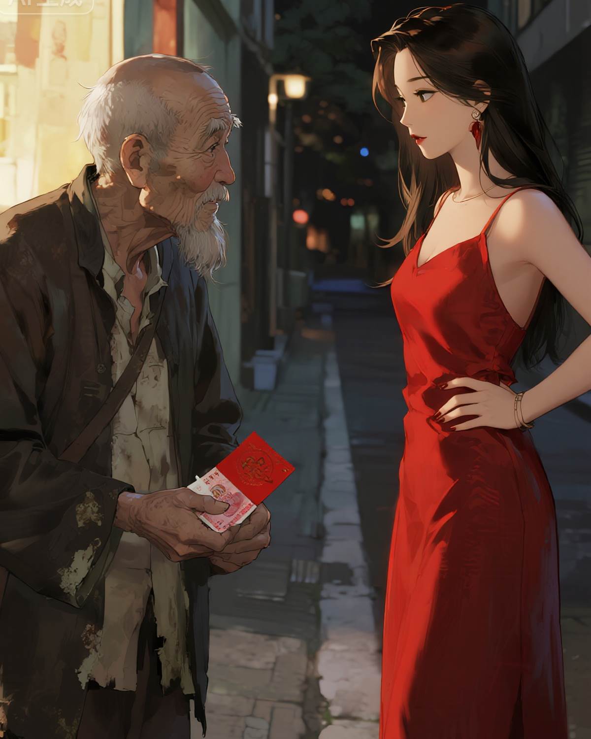 中秋節那天，我把自己賣給拾荒老頭