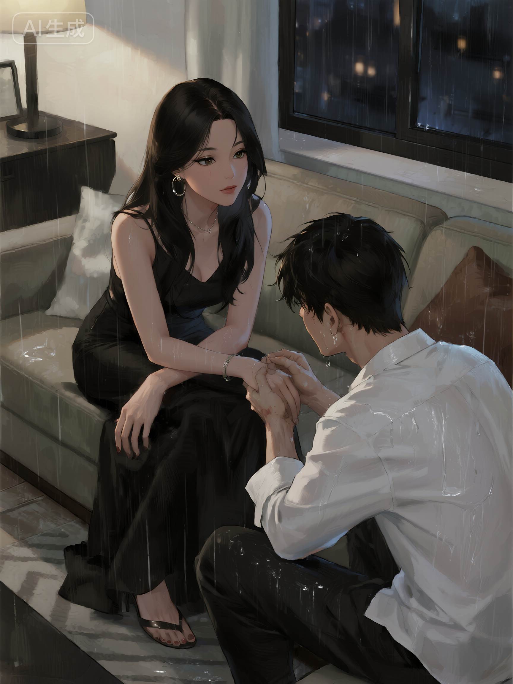 男友在前任家洗澡之后