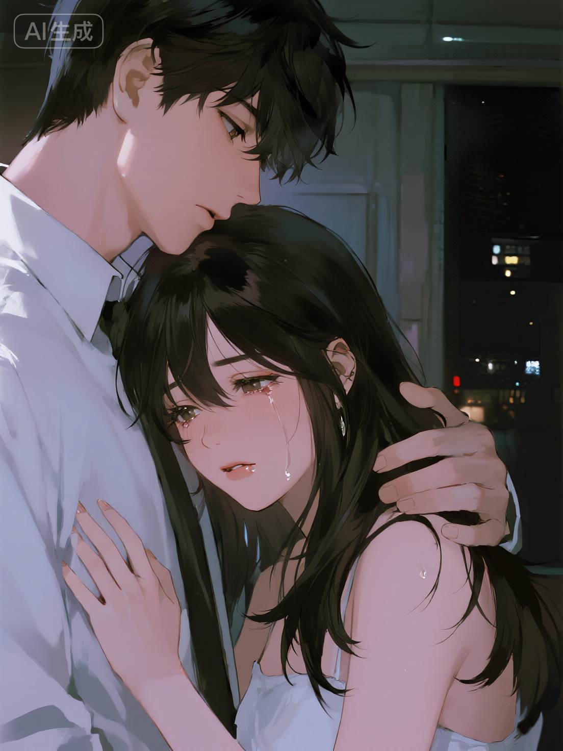 躲在衣柜里的小女孩