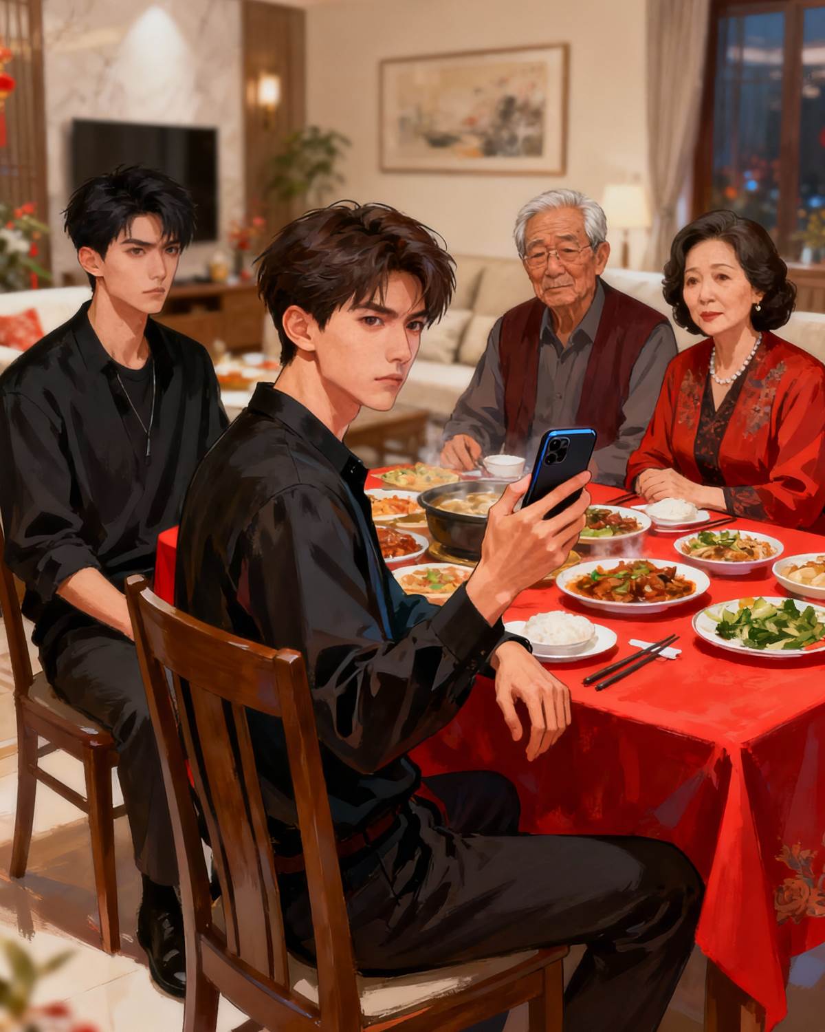 和我哥分手后，還要一起吃年夜飯