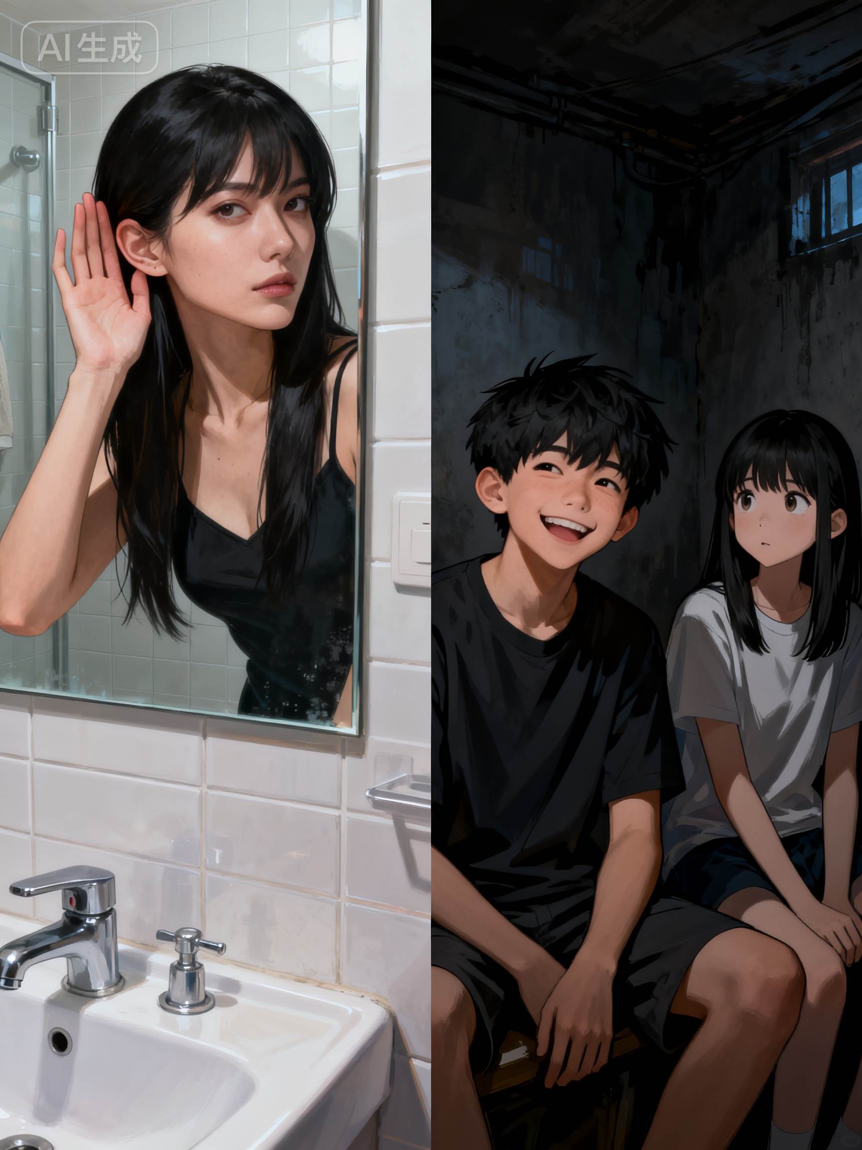 找到捉迷藏的兒子後，我拋夫棄子