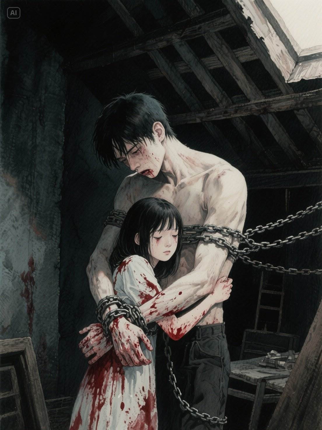 閣樓關一個怪物