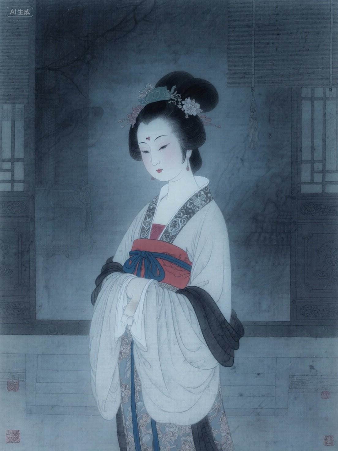 鬼市女商人：仕女圖