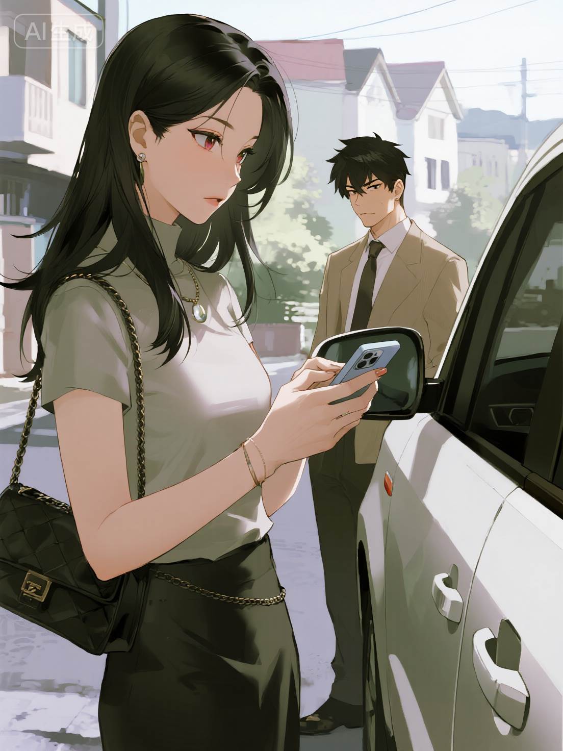 女人握好方向盤