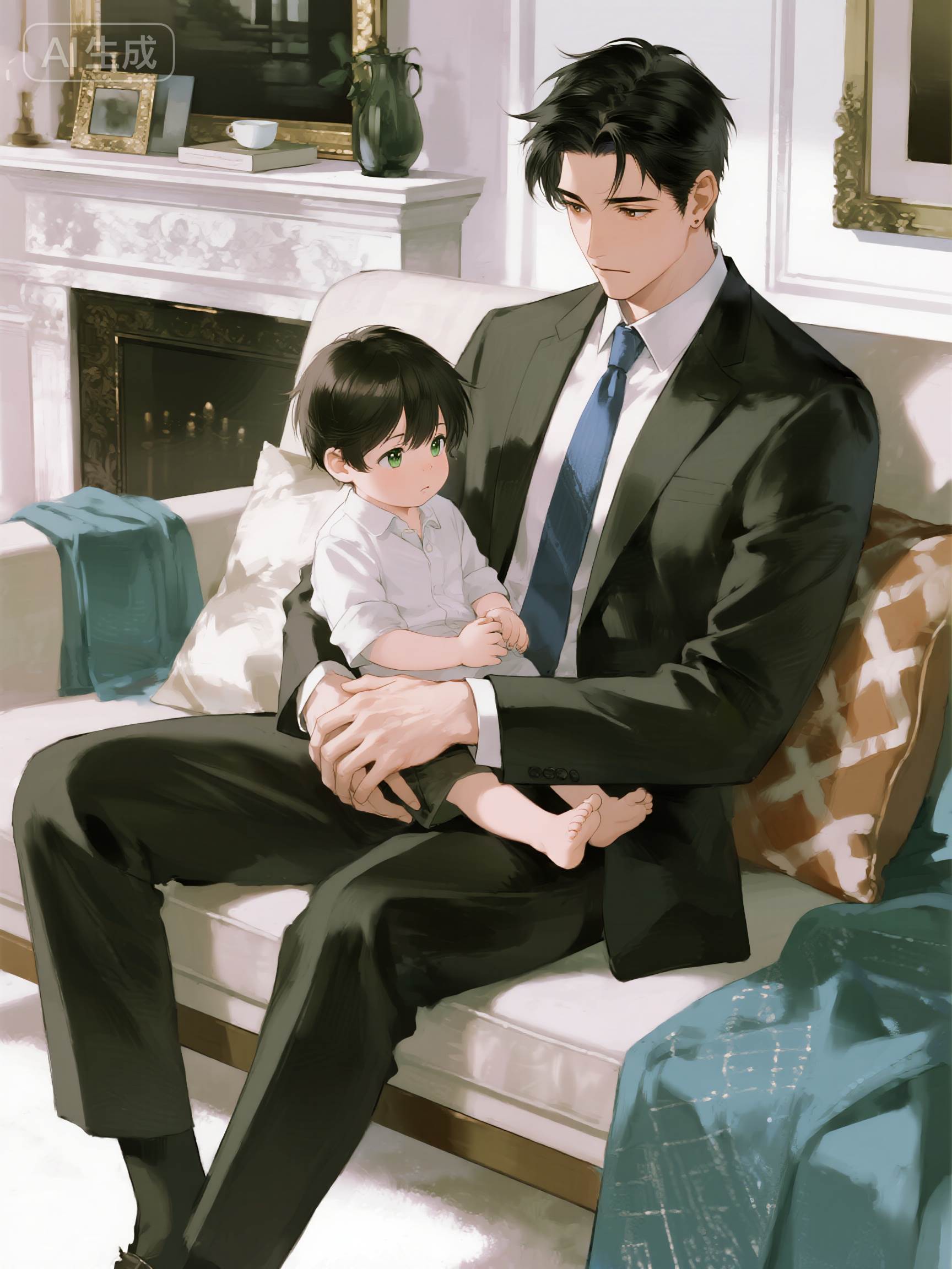 夏夏和小琛一家