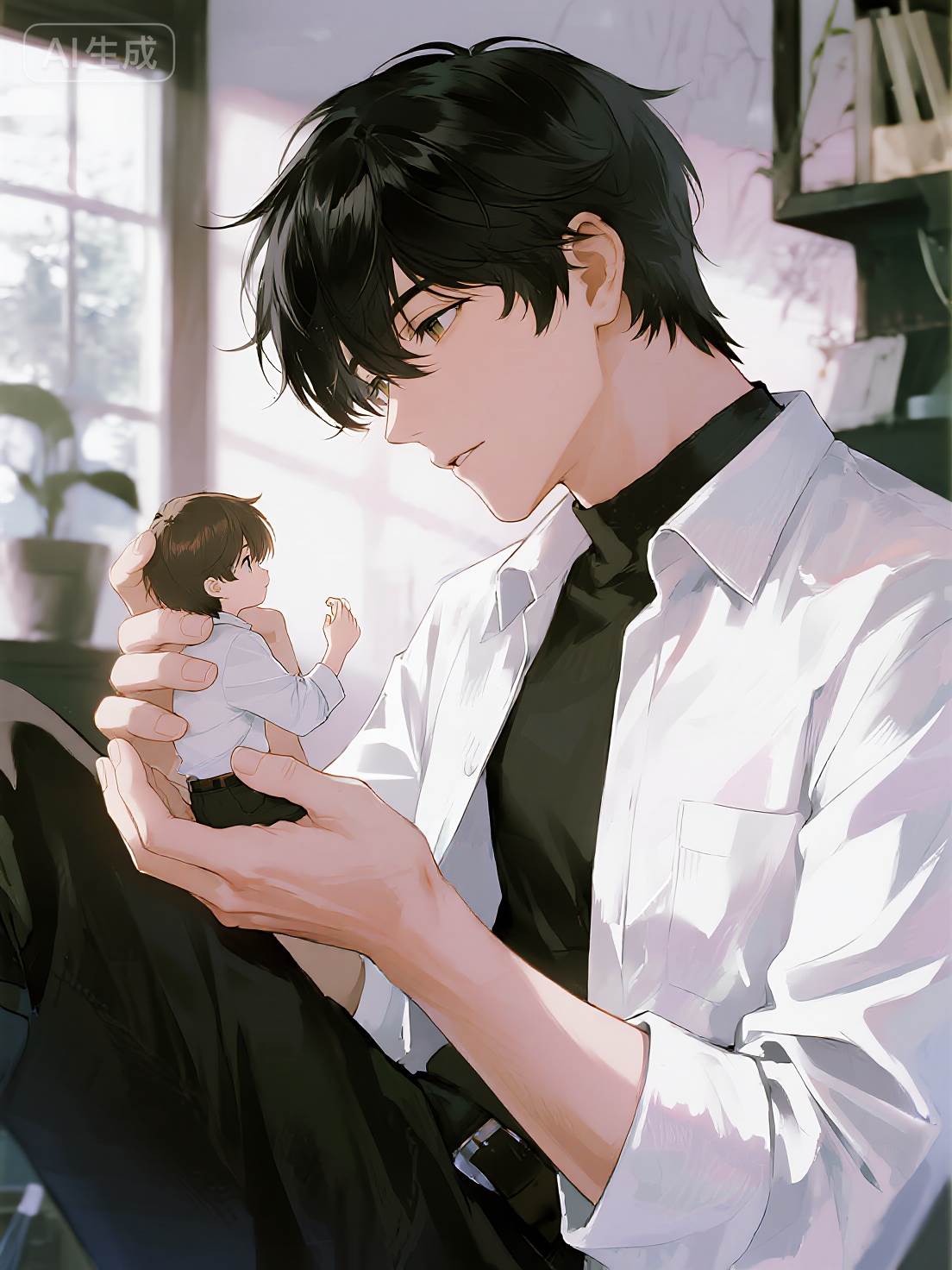 當我在死對頭面前變小後