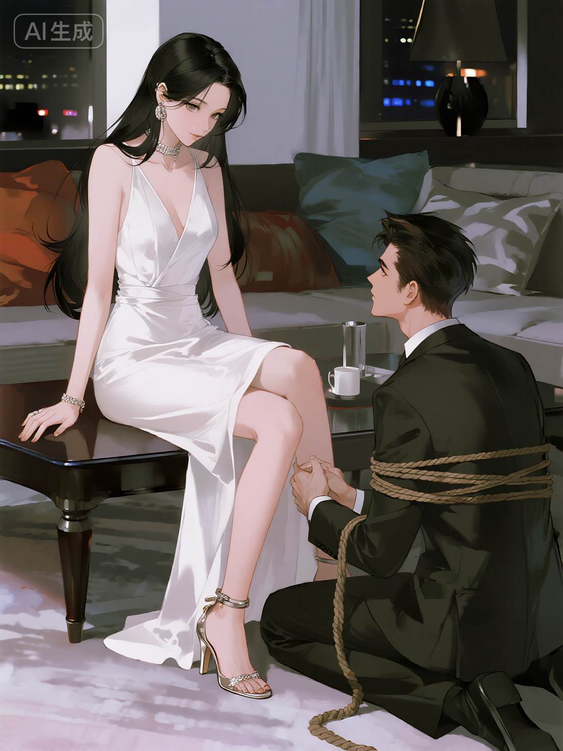 惡女勾勾手，陰溼病嬌老公成乖狗