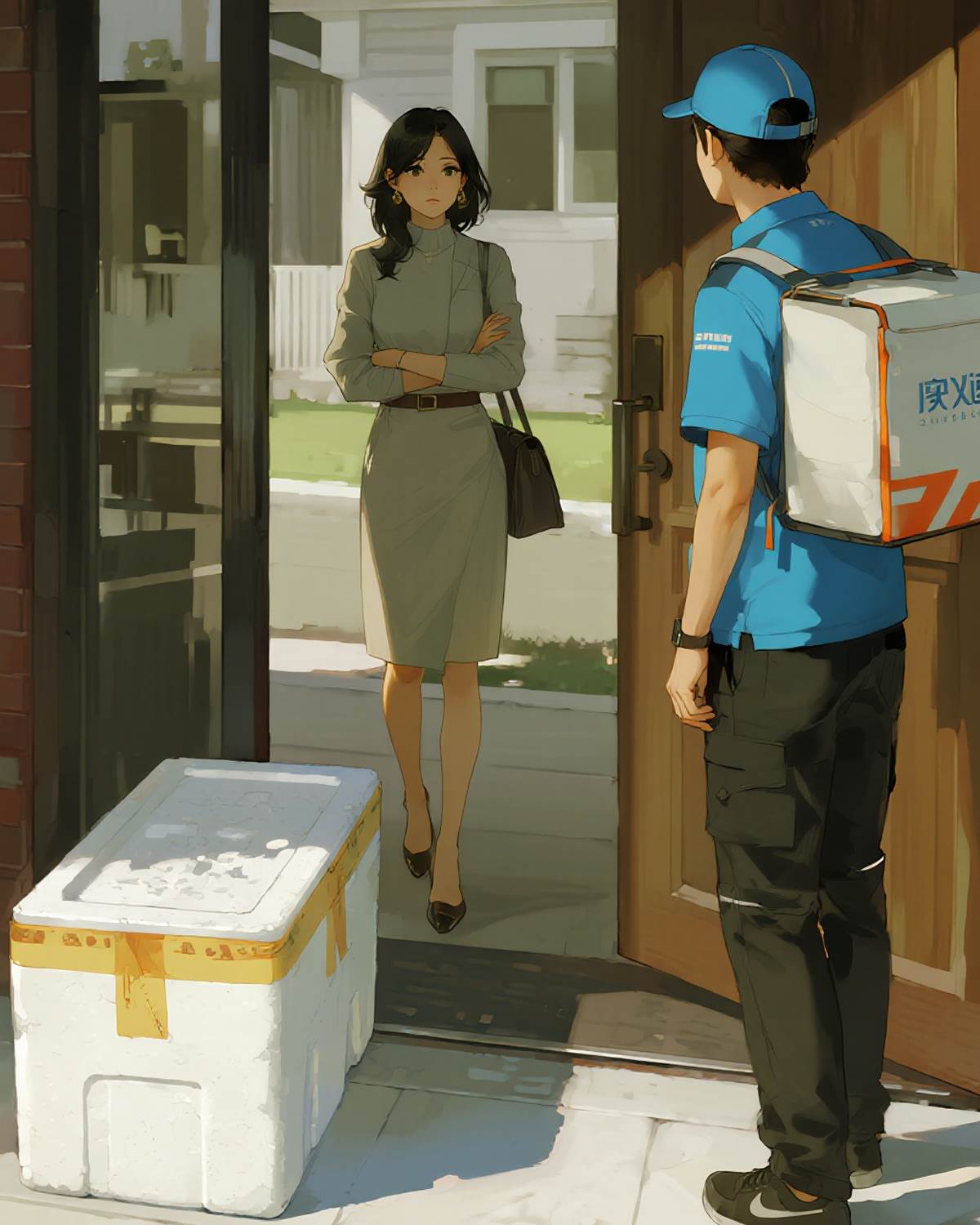 出軌丈夫把自己寄給我求和，我把他扔進冷庫