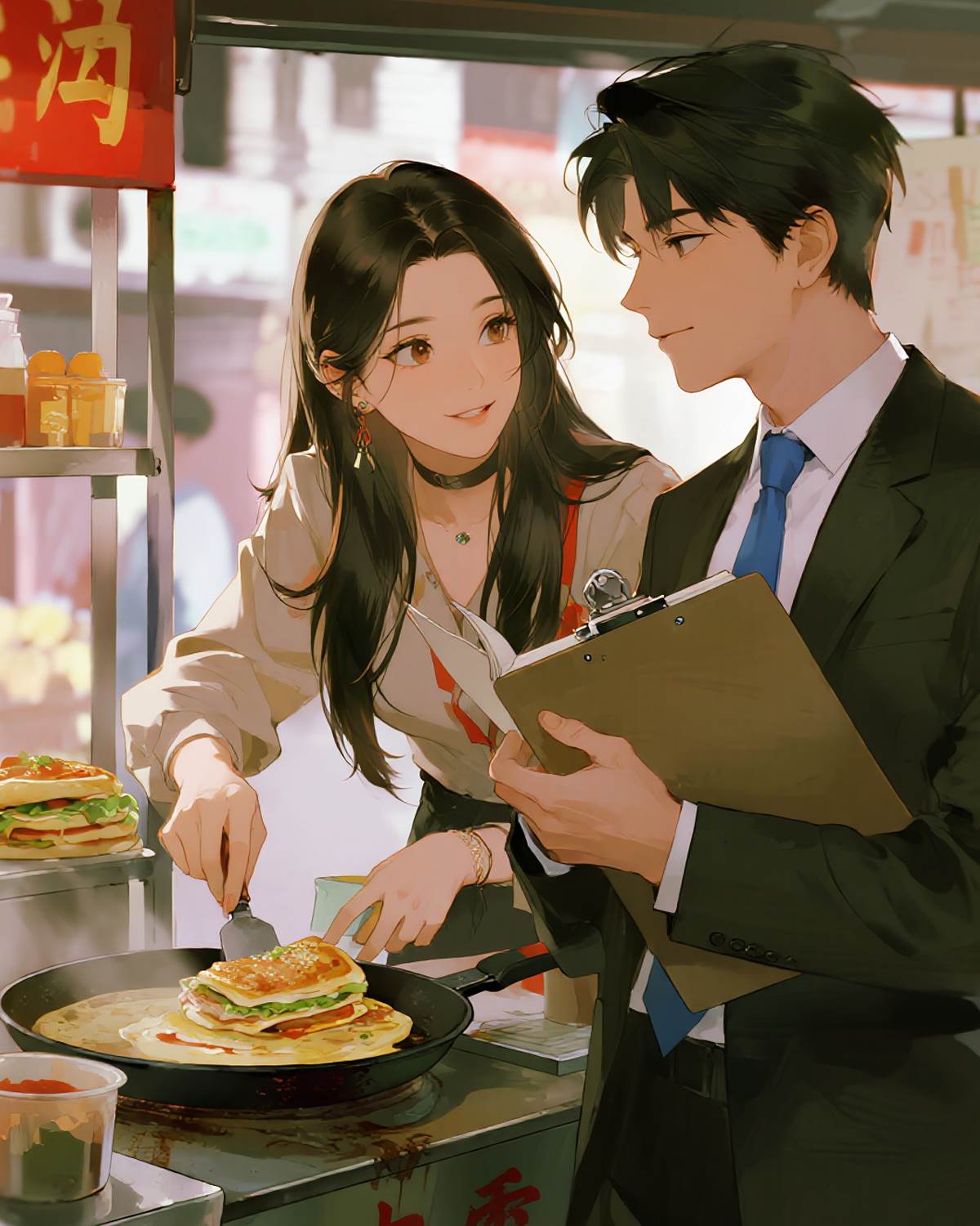 我在前男友樓下臥底賣煎餅