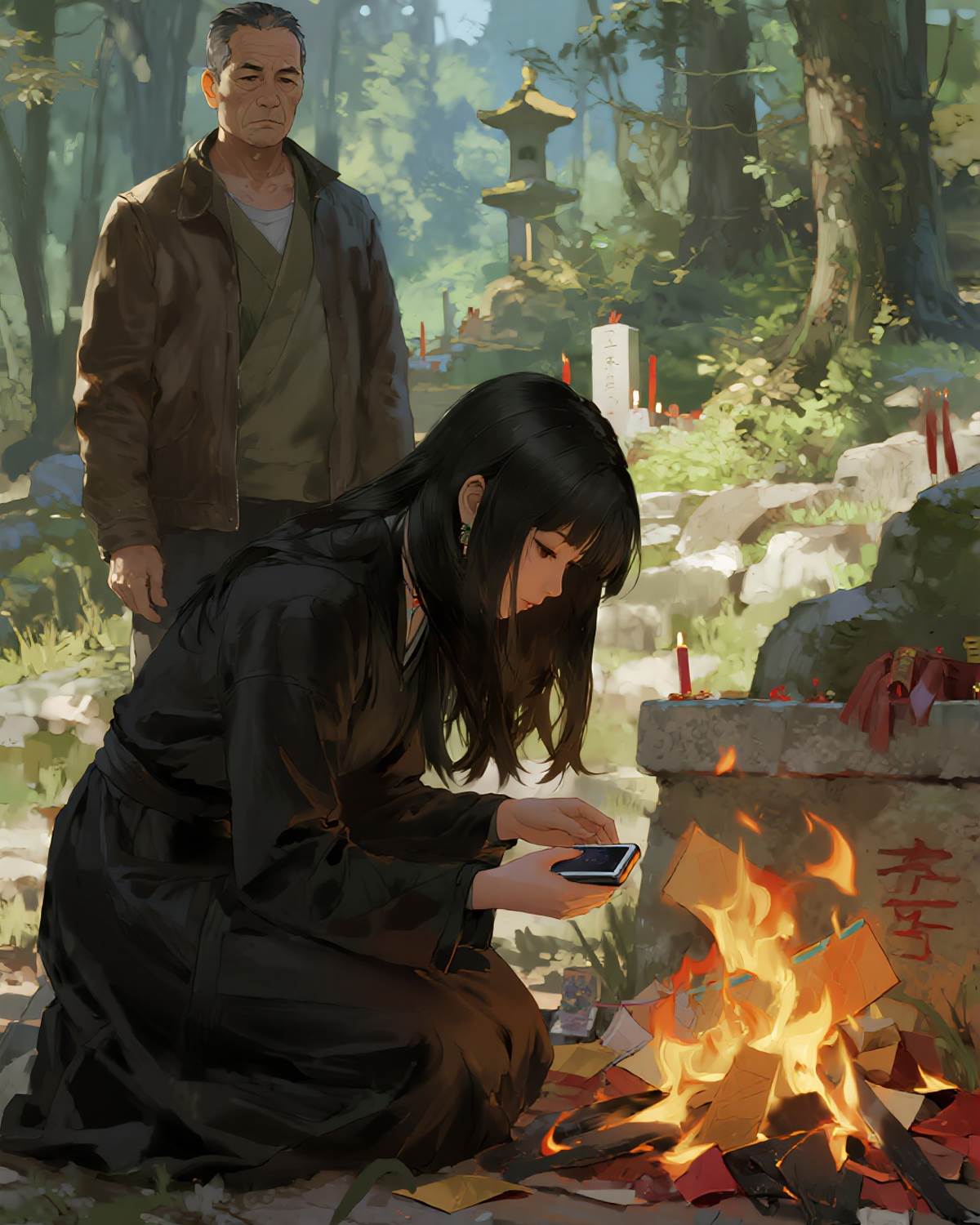 給祖宗燒紙iPhone，結果全家夢裡被拉進“陰間家庭群”