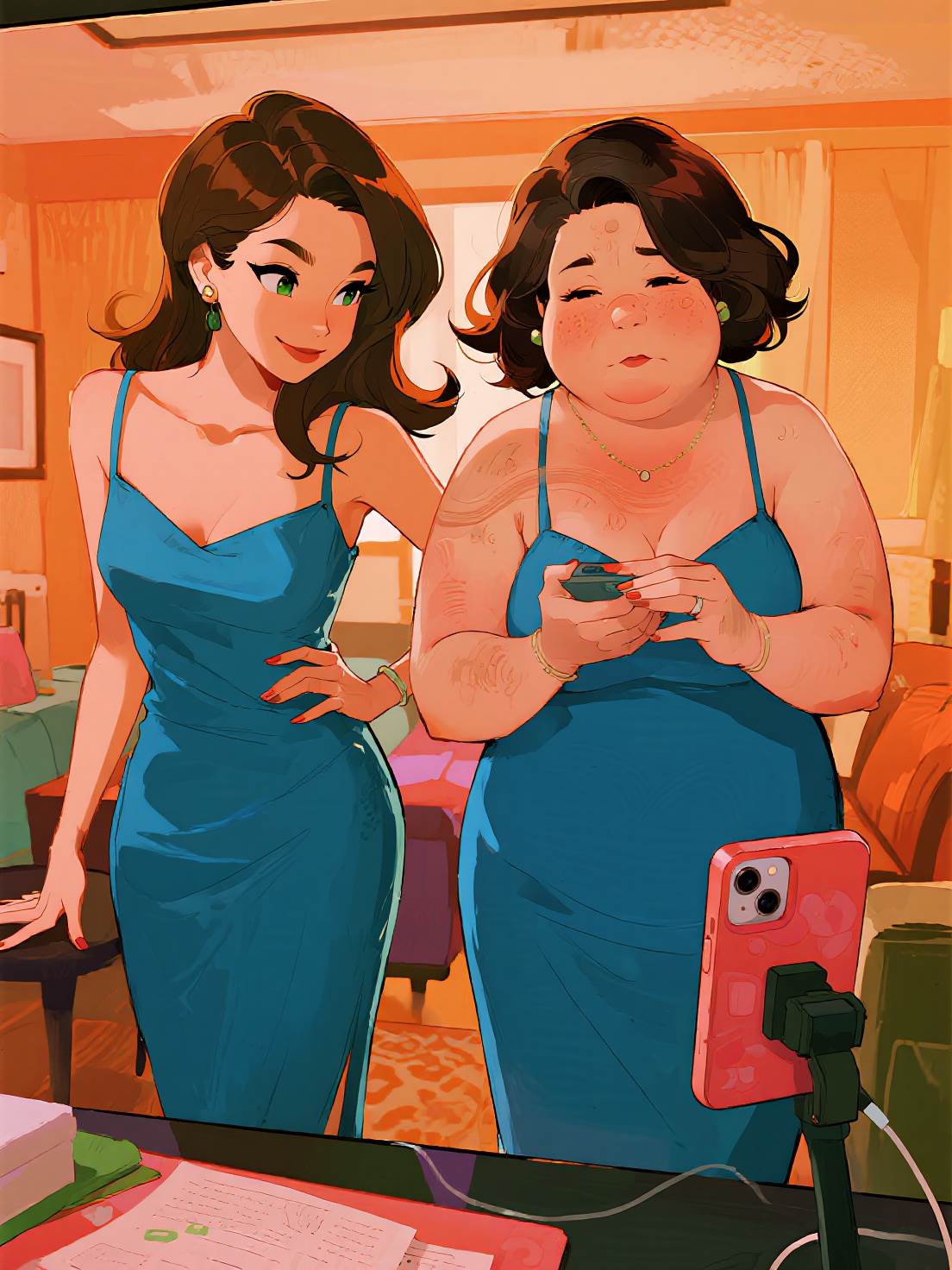 猜猜誰是女兒，誰是媽媽？