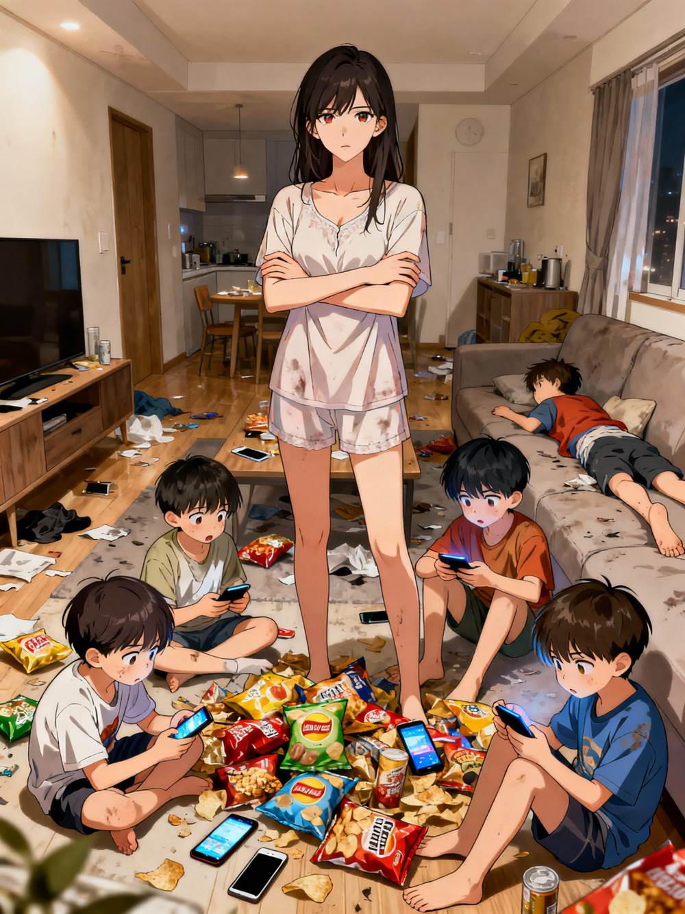 大嫂丟5個孩子讓我帶，我用手機和冰棒養出五個小祖宗